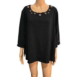 Quacker Factory Black Top 3X